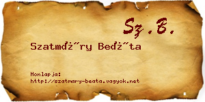 Szatmáry Beáta névjegykártya